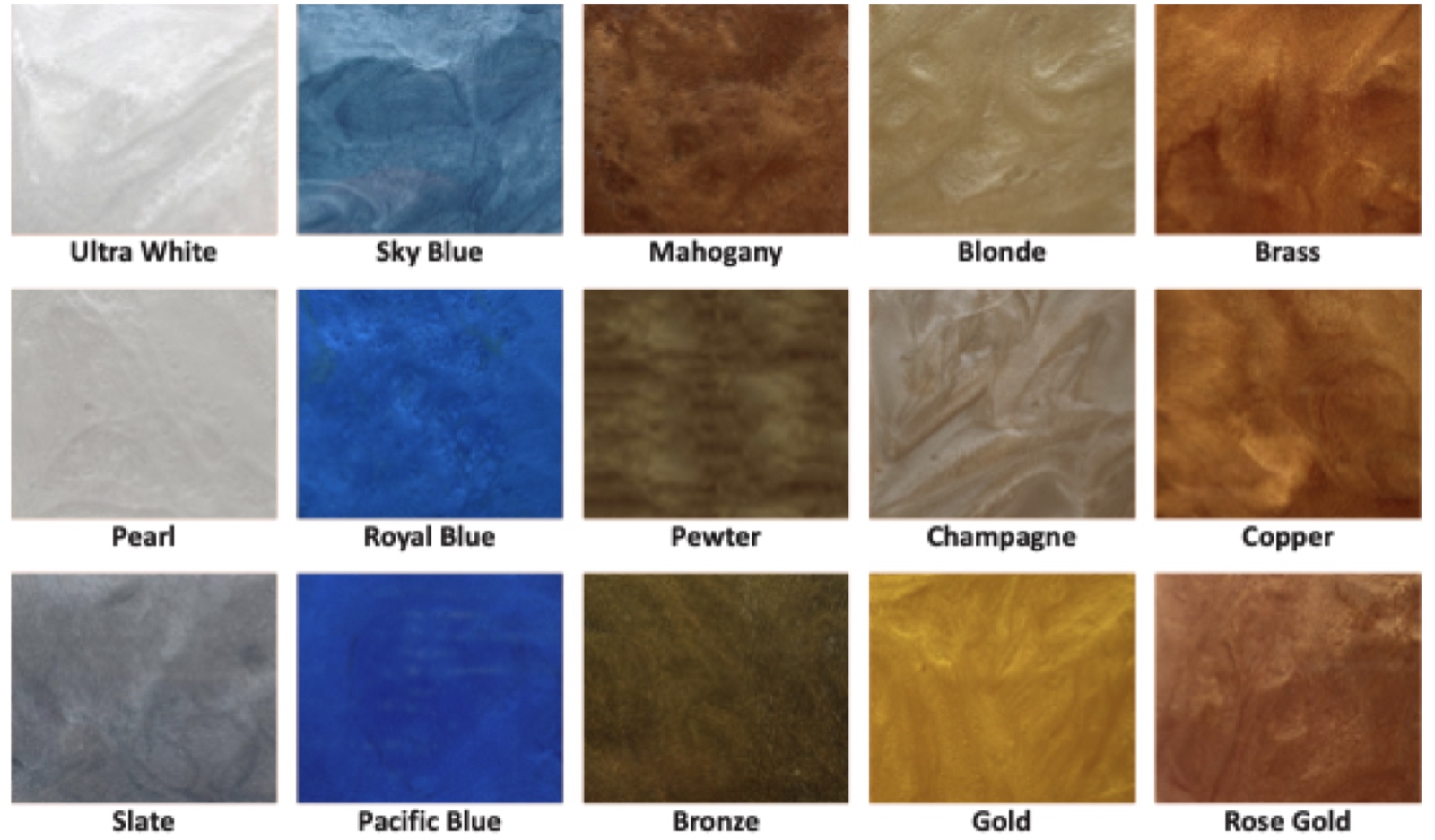 Metallic & Marble color blends